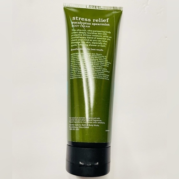 Bath and Body Works stress relief eucalyptus and spearmint body cream new - Picture 3 of 3
